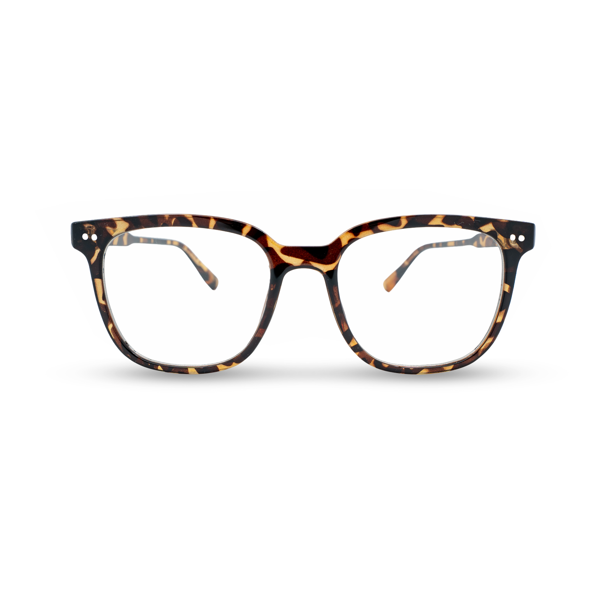Tortoise shell bril met vierkante montuur, stijlvolle leesbril voor dagelijks gebruik