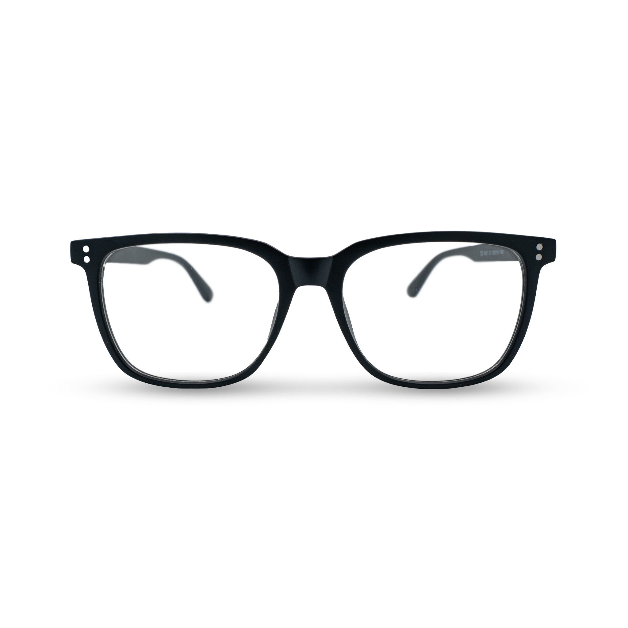 Stijlvolle zwarte bril met vierkante montuur, perfect voor dagelijks gebruik en kwalitatief design.