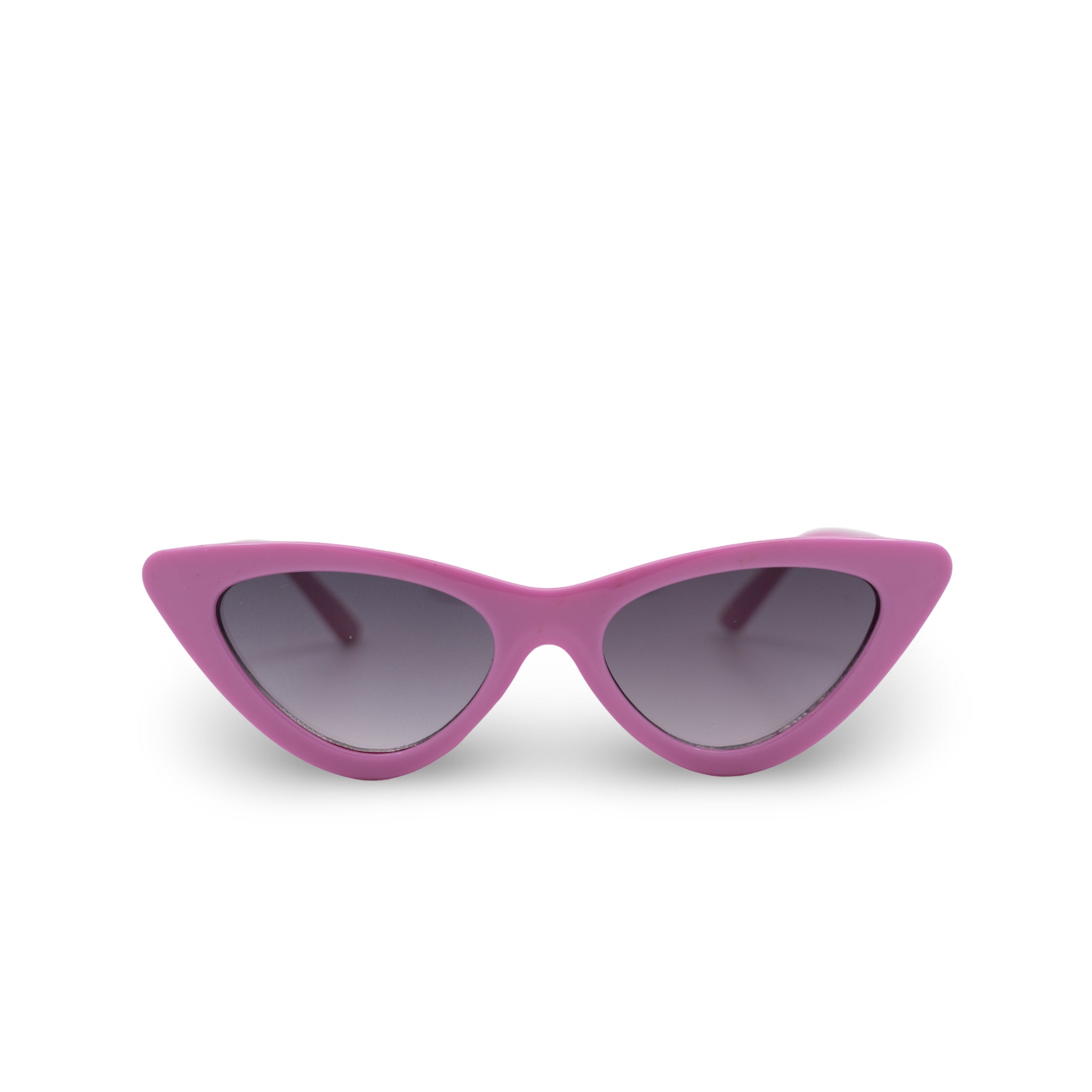 Roze cat-eye zonnebril met donkere glazen, stijlvol en modern ontwerp voor zomerse dagen