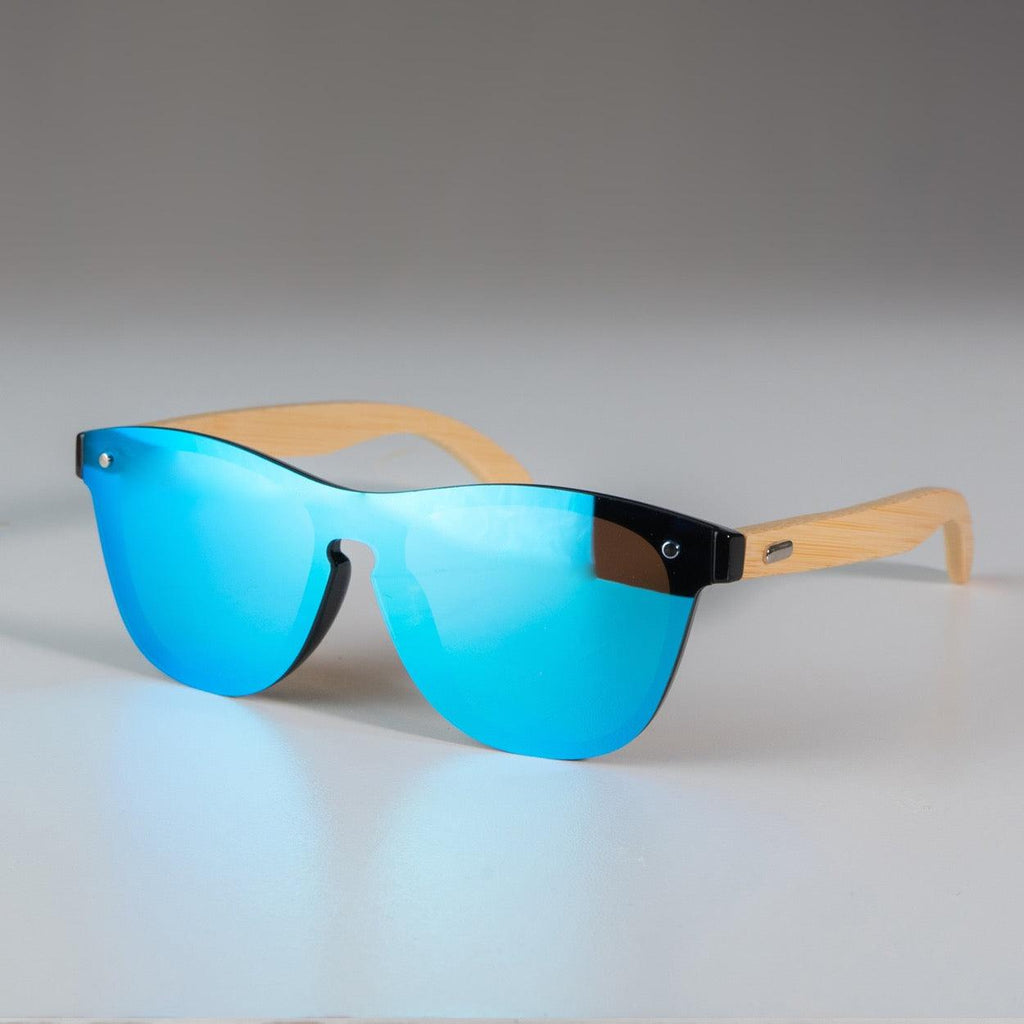 montuurtjevoorjou-wayfarer-bamboe-blauwe-spiegel-glazen-heren-zonnebril-onepiece-lens